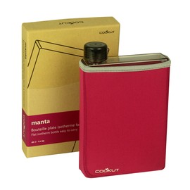 Cookut Manta Flat Isotherm 50cl Easy to Carry Bottle, Pink, 50 cl