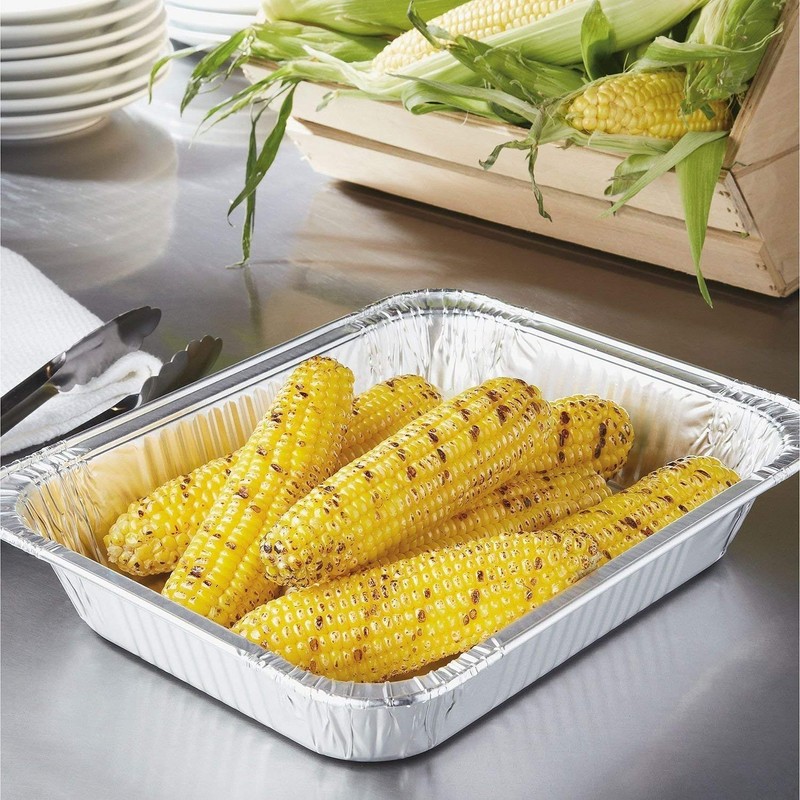 Large Disposable Aluminium Foil Trays Containers for Baking Roasting Broiling