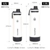 TAKEYA Thermo Flask, 0.4 fl oz (1.17 L) Light Blue,