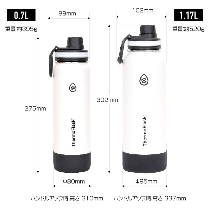 TAKEYA Thermo Flask, 0.4 fl oz (1.17 L) Light Blue,