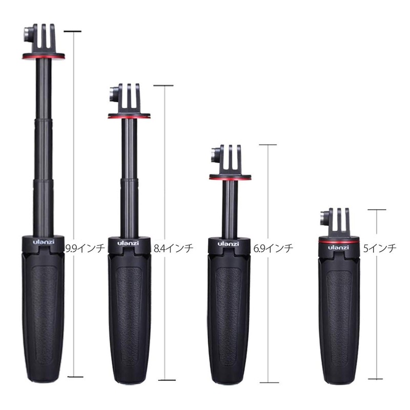 ULANZI Selfie Stick, Action Camera Accessory, Selka Stick, Smartphone Tripod,