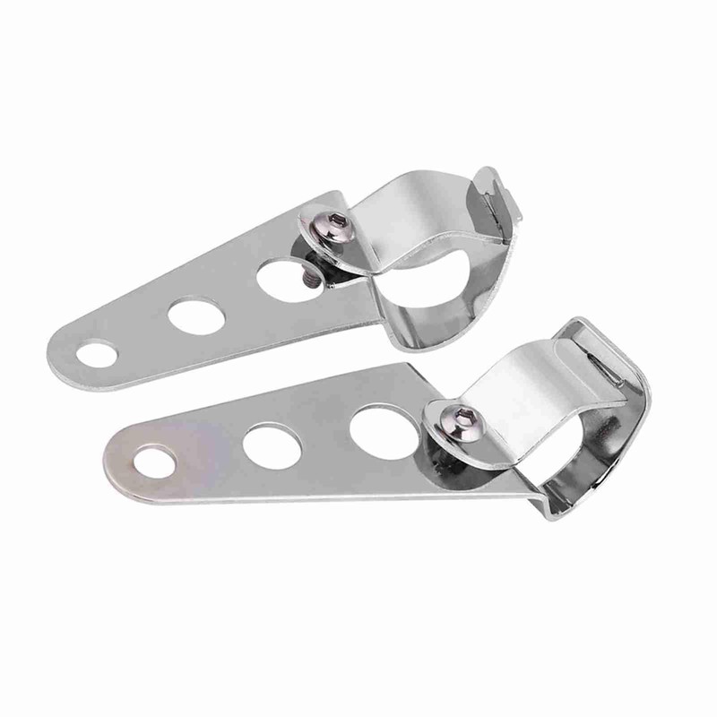 Ymiko Motorcycle Headlight Brackets 26mm, 2pcs Stainless Steel Adjustable Motorcycle