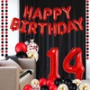 Red 14TH Birthday Party Decorations Supplies Red theme 16inch Red