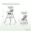 Dream On Me Portable 2-in-1 Tabletalk High Chair, Convertible Compact