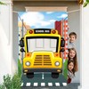 DoraDream Yellow School Bus Backdrop, 3.3 x 5 ft, Polyester,