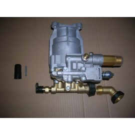 himore 3000 PSI Pressure Washer Pump Horizontal Crank Engine Honda Free Key Curve Elbow