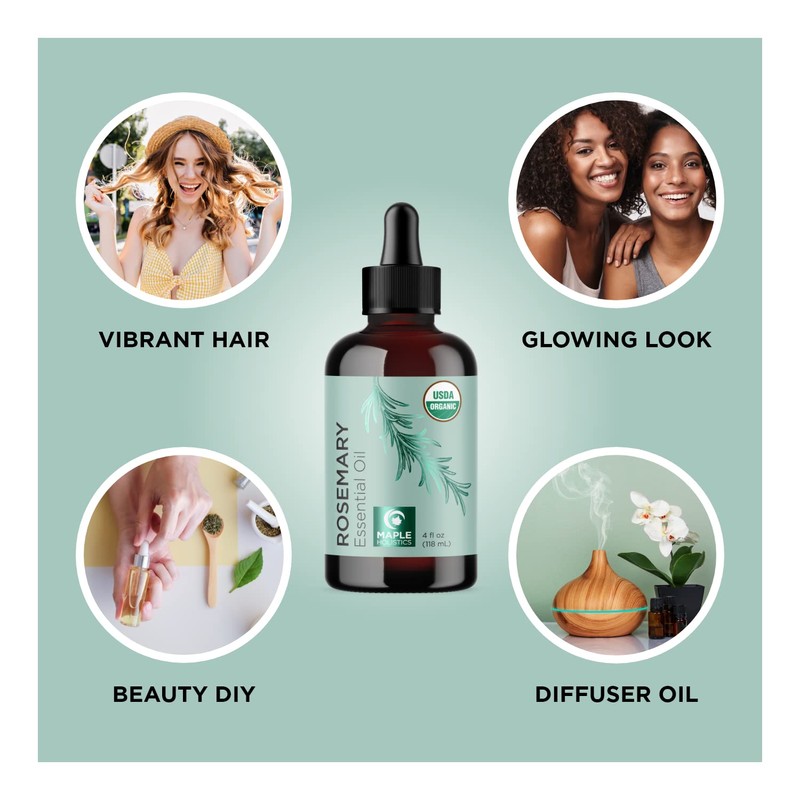 Maple Holistics Organic Large Size Rosemary and Pumpkin Seed Hair