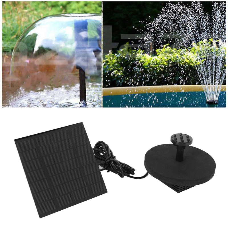 Solar Water Fountain Pump Outdoor Small Submersible Bird Bath Fountain