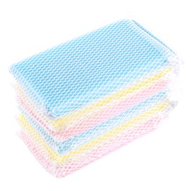 NuValu Esponja multiusos de malla para limpieza de platos, esponjas de colores surtidos (paquete de 6)