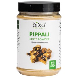 bixa BOTANICAL Pippali Mool Powder | Promotes Clear Breathing and Gut Health | Piper longum Root | 7 OZ / 200g | Ayurvedic Herbal Supplement | Gluten Free, Non-GMO, Steam Treated, Vegan, 100% Pure
