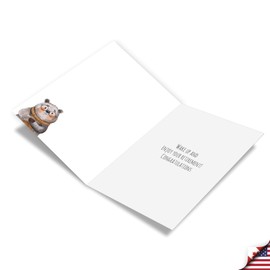NobleWorks - 1 Funny Retirement Greeting Card w/ 5 x 7 Envelope For Men, Women, Co-Worker, Good Luck Tired Again C8652RTG