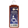 Yuoyar Portable Handicap Placard Holder for Auto - Ultra Transparent