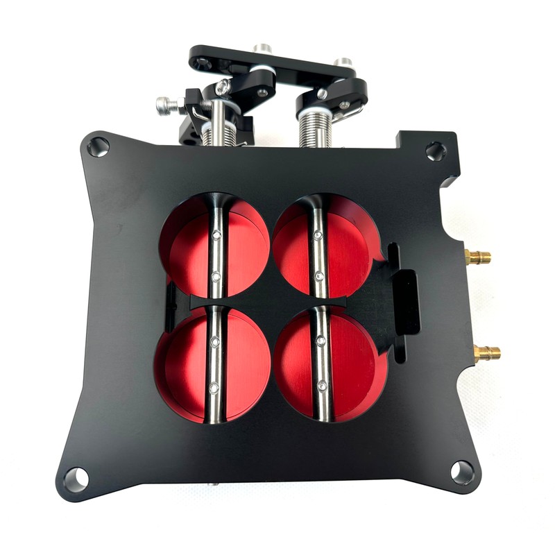 1000 CFM 4-Barrel 4150 CNC Billet Throttle Body Black