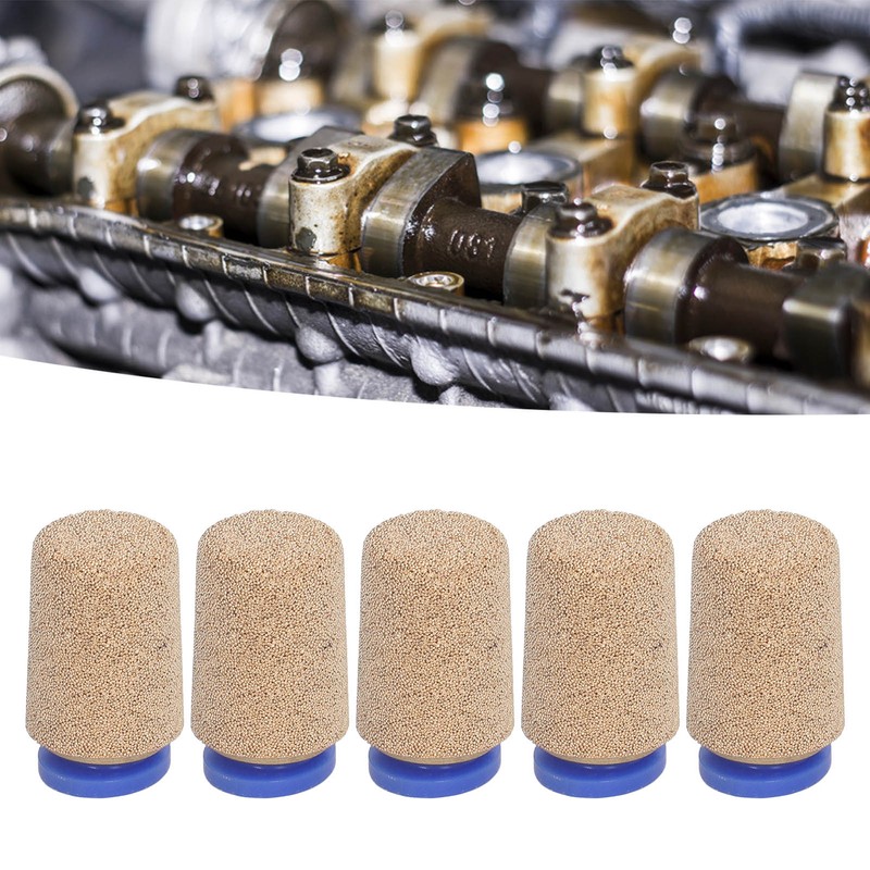 5Pcs Pneumatic Exhaust Muffler Pipe Connection Noise Filter Brass Silencer