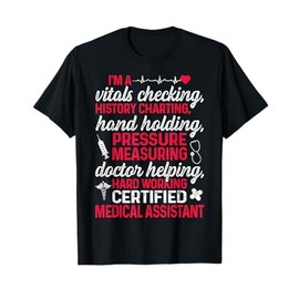 CMA Certified Medical Assistant Chart Assisting T-Shirt