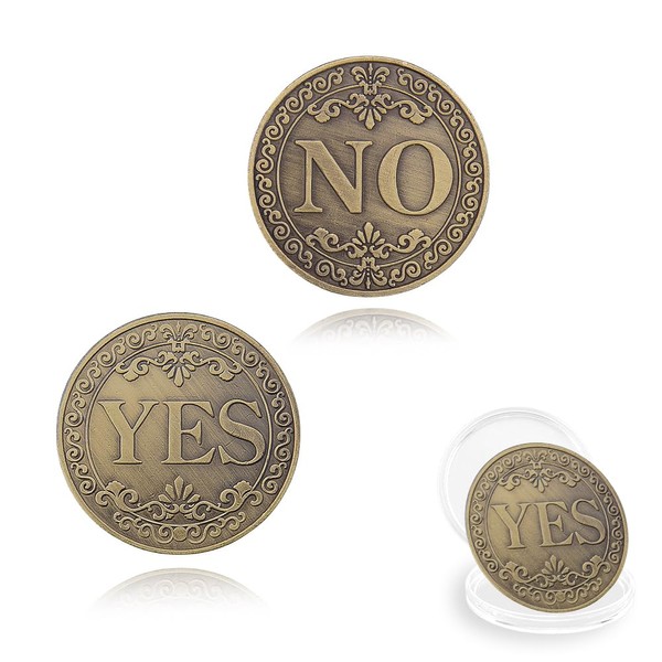 Decision Coin for Women Men Friends Family Birthday Gifts for