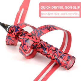 SPP Camouflage Racket OverGrips Tape – Anti-Slip, Super Absorbent Overgrip for Tennis, Badminton, Pickleball and Bicycle Handles – Multicolor (Green, 1 pcs)