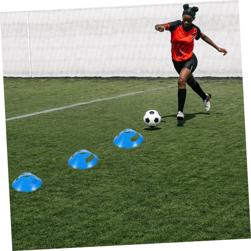 Kisangel Multi-Function Soccer Training Cones Round Disc Obstacle Pad Great