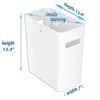 iTouchless SlimGiant 4.2 Gallon Slim Garbage Bin with Handles, 16