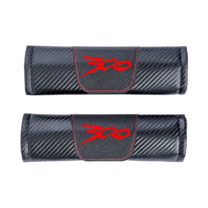 WOigQing 2 Pcs Carbon Fiber Leather Car Seat Belt Shoulder