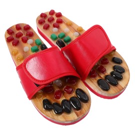 Ipetboom Healthcare Massage Slippers Natural Jade Cobblestone for Foot Massager Size 43-44
