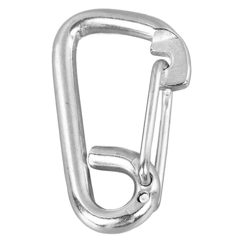 5 Pcs Spring Hook 316 Stainless Steel Carabiner Clip Heavy