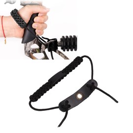 Bows Arrows Equipment, Durable Adjustable High Versatility Bow Archery Wrist Sling for Shooting (Black)