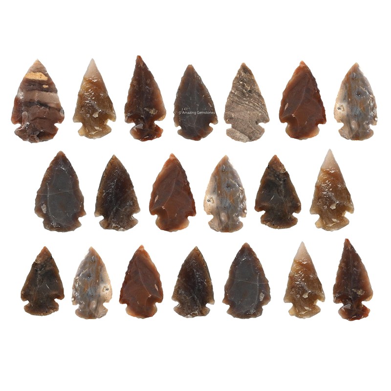 Amazing Gemstone-50 puntas de flecha de jaspe elegante, cristal natural