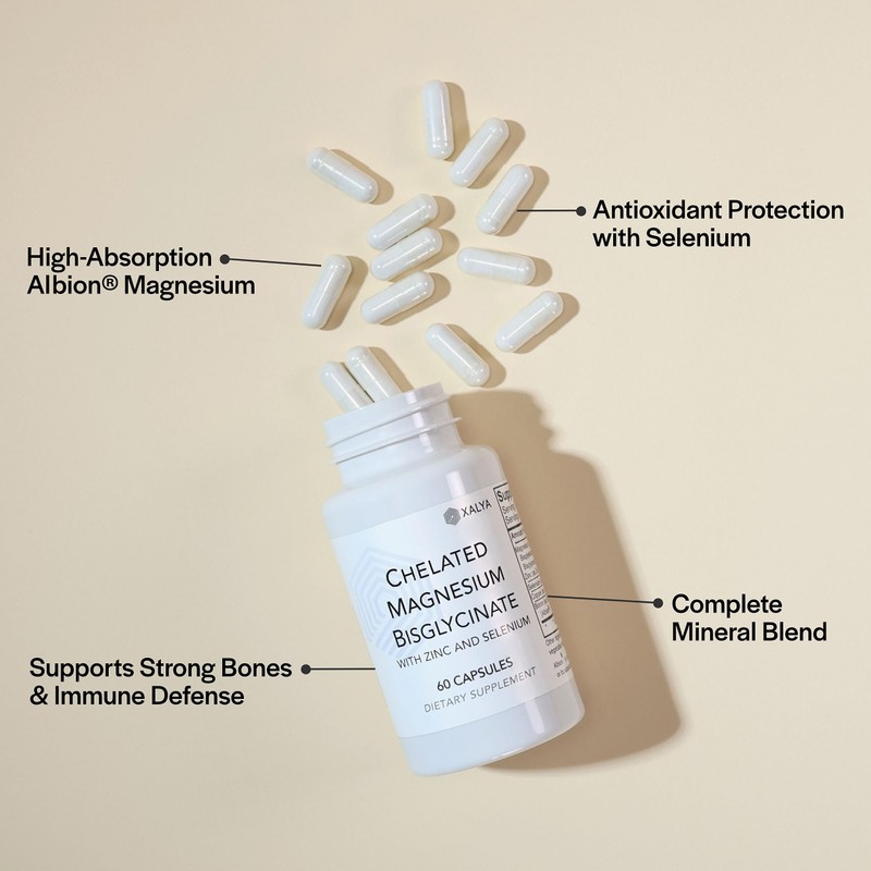 Magnesium Bisglycinate Chelate + Zinc, Selenium, Boron & Copper –