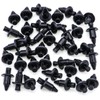 Rexka 40pcs M6 Fender Clip Retainer Bumper Nylon Push Rivet