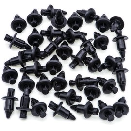 Rexka 40pcs M6 Fender Clip Retainer Bumper Nylon Push Rivet Pins Compatible with Honda Kawasaki Suzuki GSX-R Yamaha YZF R1 R6