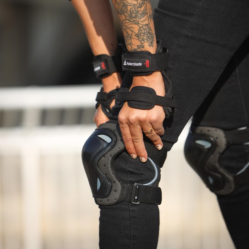 Rollerblade Unisex - Adult Skate Gear Knee Pads, Black, L