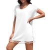 Colormagic Womens Bathing Suit Cover Up Chiffon Tassel Loose Fit