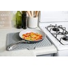 Luxet Silicone Dish Drying Mat with Built-in Drain Lip -