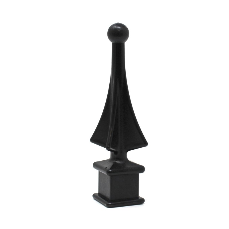 5/8" Black Spire Finial Topper Fence Topper for Wrought Iron