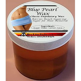 Blue Pearl Wax Barrier Beach Sugaring Pure Gold Sugar for Hair Removal 18oz
