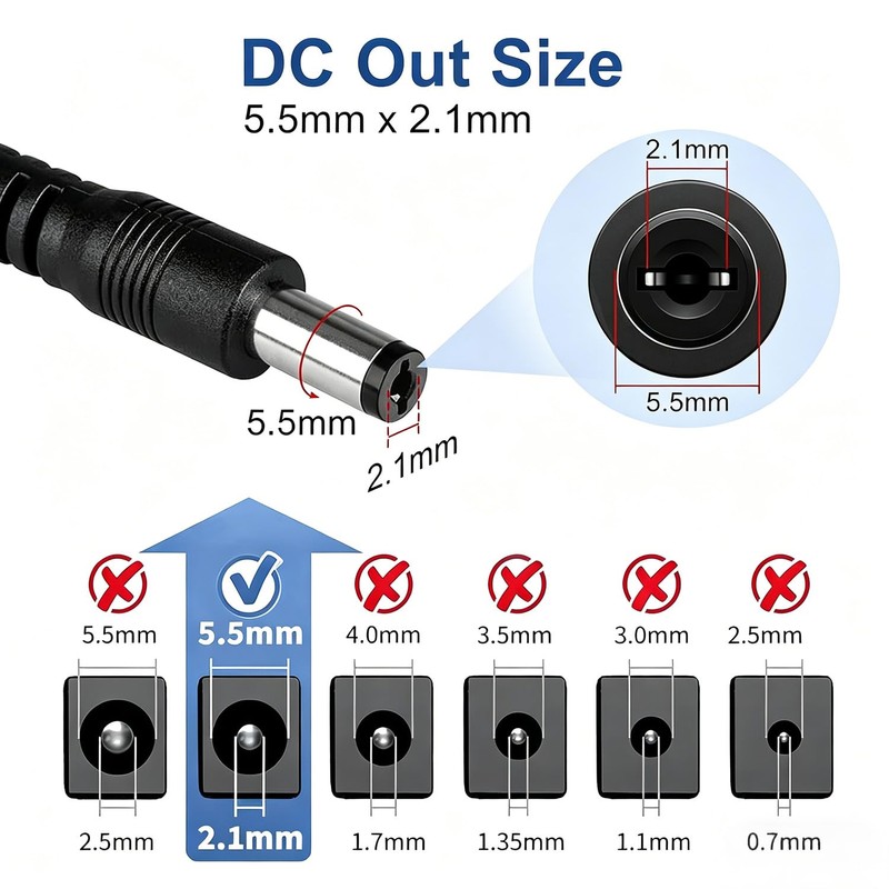 12V5A Power Adapter Replacment Sceptre Monitor Supply for Sceptre EC
