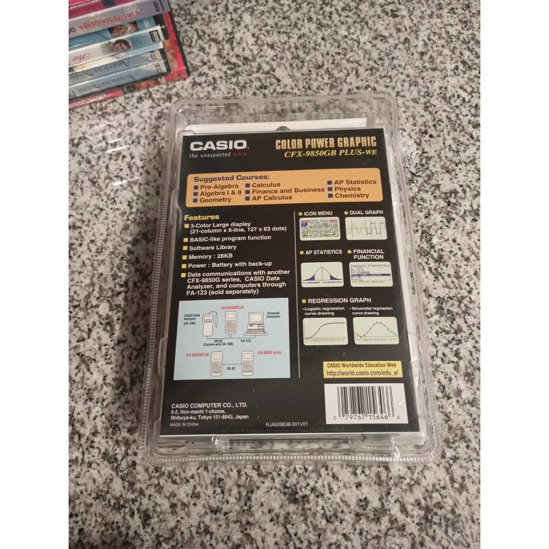 Casio CFX 9850GB PLUS-WE Color Power Graphic Graphing Calculator Brand