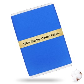 Craftido-19 Options-100% Cotton Fabric by The Yard in Solid Color 44”Wide by 3yd (9 ft) -Medium Weight 5.2 oz-for Quilting, Sewing, Crafts, Binding, Backing and Lining - True Blue