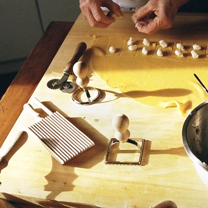 Ravioli Stamp Maker Cutter with Roller Wheel Set,Mold with Strong