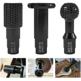 Pack of 3 Ball Cutter Wood Milling Disc Wood Cutter Grinding Discs M14, Rasp Disc Ball Chisel Woodworking Tools, Carpenters Polishing Opening Slotting Grinding Head Angle Grinder Wood 115/125 mm