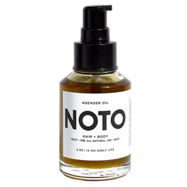 NOTO Botanics - Natural & Vegan Agender Oil Anywhere (Face + Body) | Clean, Natural, Non-Toxic Beauty (2 oz | 60 ml)