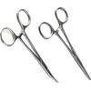 2 pcs Fishing Clamp Set 5" Straight and Curved Hemostat