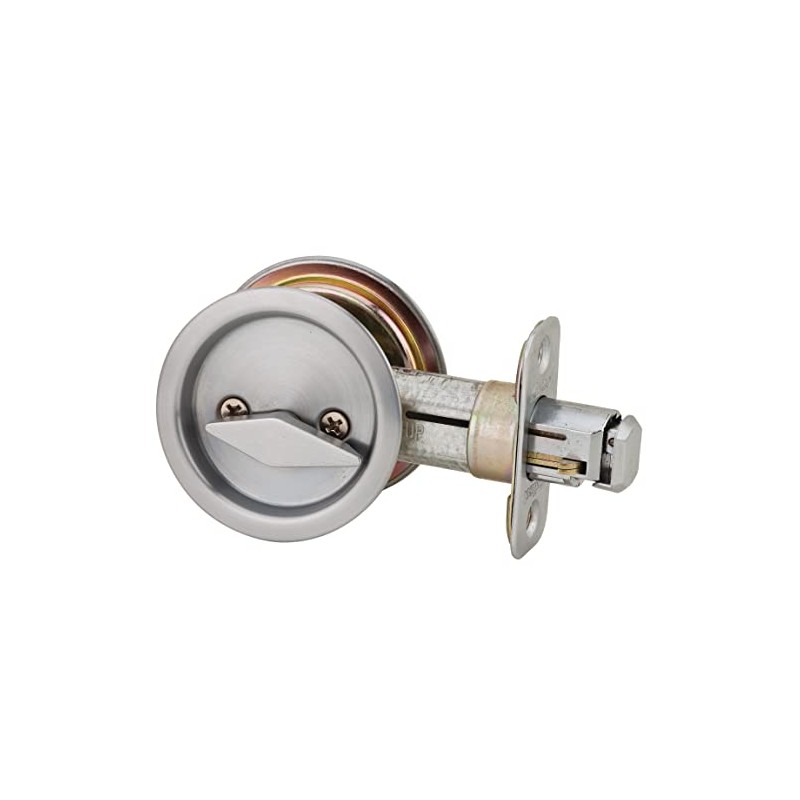Kwikset 335 26D RND PCKT DR LCK Round Bed/Bath Pocket
