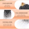 Three Tone Pre-Looped Goddess Locs Crochet Hair for Black Women-