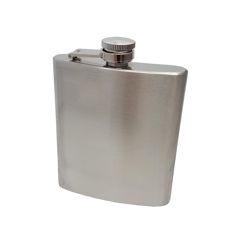 Flask With Leather Belt Holder (Brown)