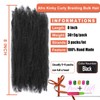 Afro Kinky Curly Synthetic Bulk Hair 8 Inch 3 Packs