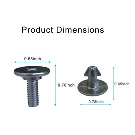 6PCS Radiator Engine Access Cover Pin Clip Screw 90674-TY2-A01 and 2PCS Lower Engine Cover Bolt 90105-TBA-A00 Compatible with Honda Accord CRV Civic