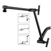Matte Black Shower Head Extension - 13'' Adjustable Arm for