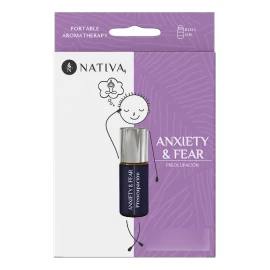 Nativa5 Roll On Aromaterapia Ansiedad Y Miedo Aceites Esenciales 3ml
